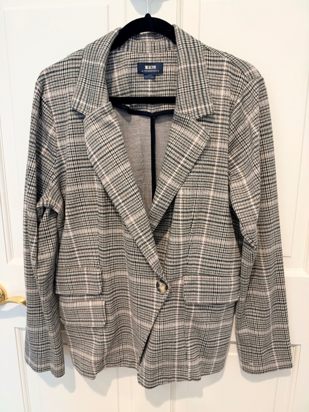 Maeve by Anthropologie Plaid Blazer | Large